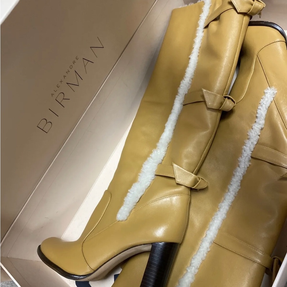 Women knee high heeled boots